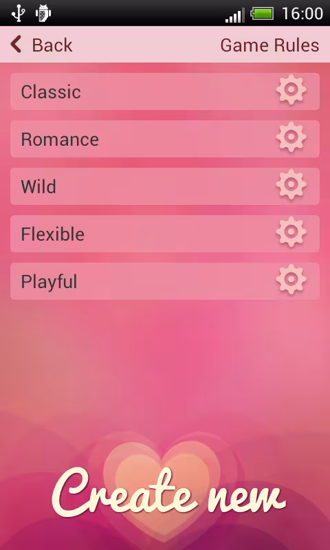 Choosing one of the predefined erotic card decks